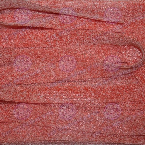 Bandos Acidulés fraise – Rubans de bonbons de 25 cm, goût fraise intense, enrobés de sucre acidulé. Disponibles en lot de 4, 8 ou 12.