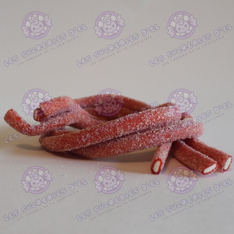 Câble fraise acidulé - bonbon câble fourré saveur fraise acidulée